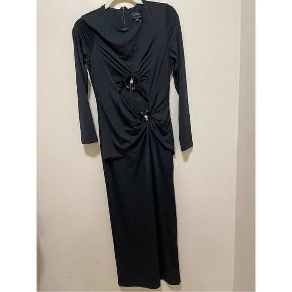 New Bardot Neve Maxi Dress in Black Size L new - Picture 5 of 8